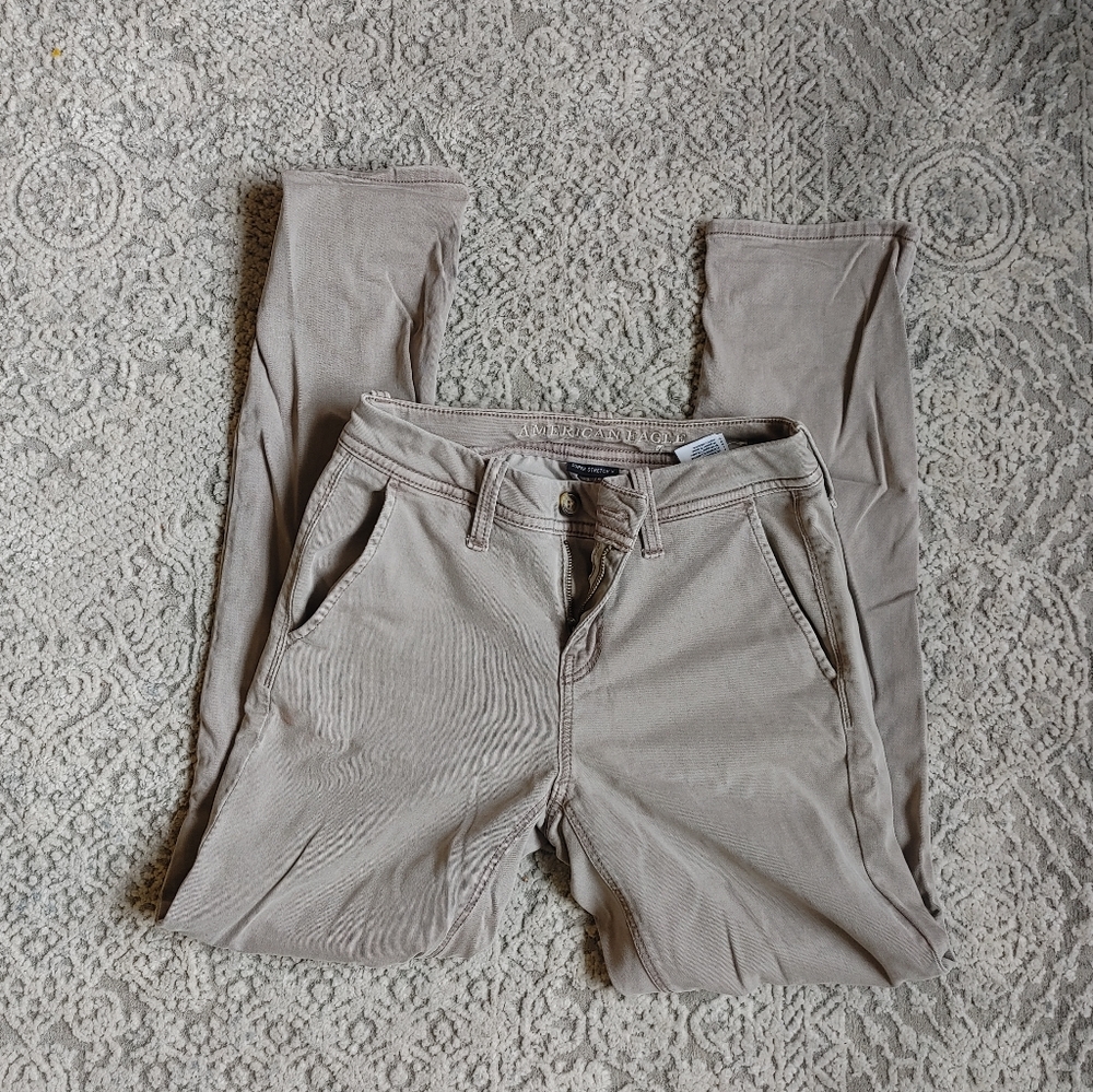 Gray American Eagle Tomgirl Pants